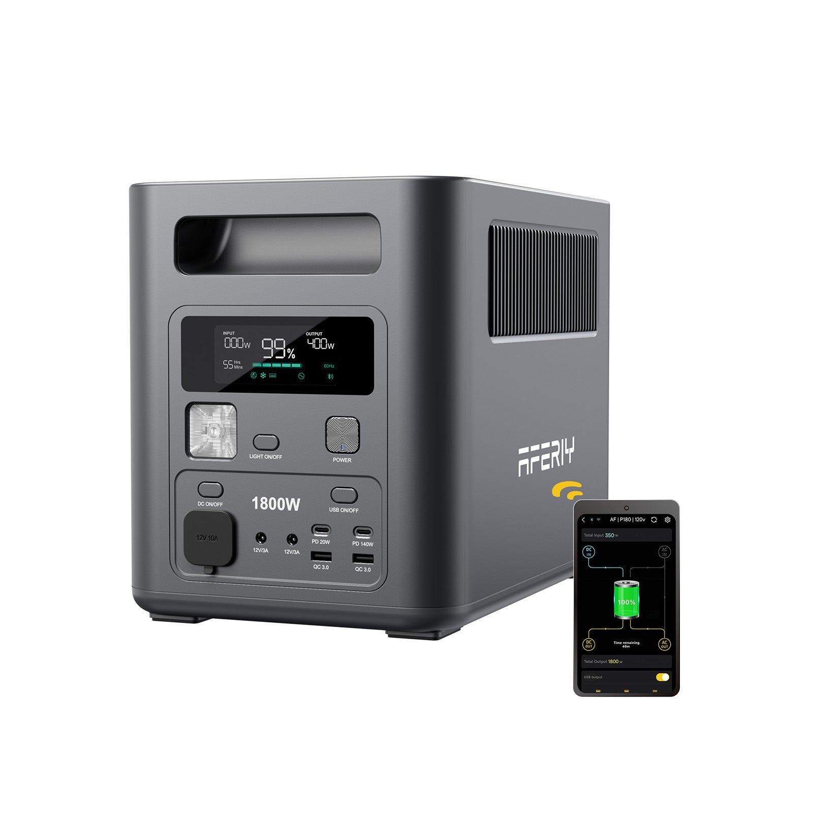 AFERIY Nomad1800 Stazione di Alimentazione Portatile 1800W 1024Wh