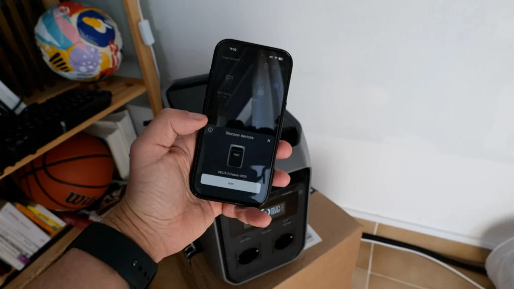 Test du générateur EcoFlow Delta 3 Classic avec l'application mobile Ecoflow