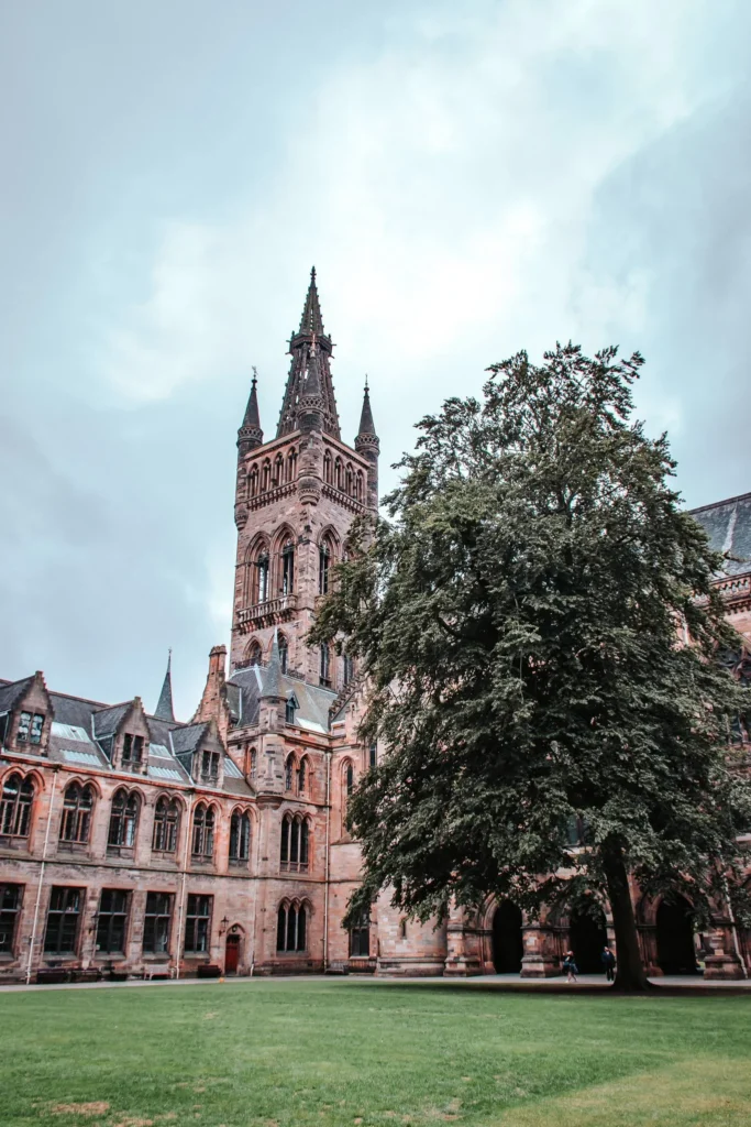 Gothic tour and courtyard of the University of Glasgow