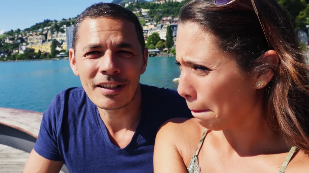 Luce serale sul Lemano durante la nostra tappa a Montreux